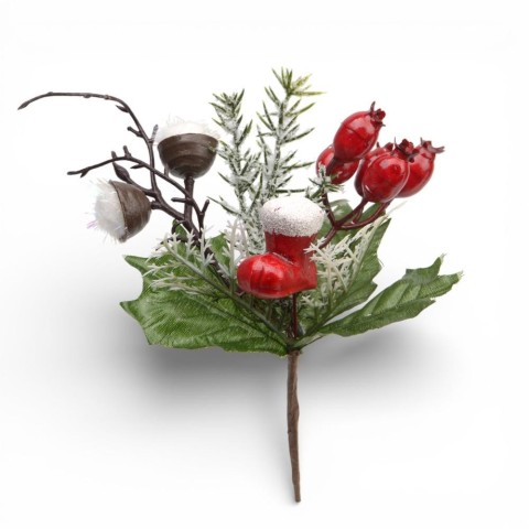 PICK C BACCHE ROSSE E DECORAZI